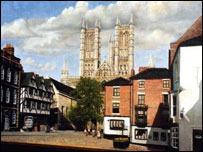 Painting of Castle Hill by Peter Montgomery