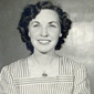Mina at 22 years of age wearing a medal she had just received for her folk singing talents at Warrenpoint Festival