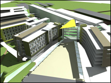 The planned new hospital at Wynyard