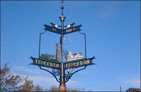 New Lavenham town sign