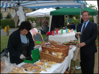 Wantage MP Ed Vaizey popped in to Shrivenham Farmers’ Market