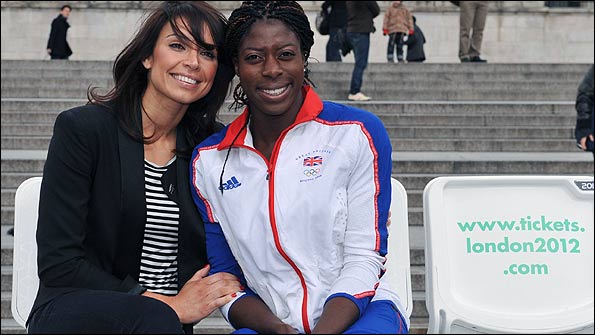 TV presenter Christine Bleakley and Olympic champion Christine Ohuruogos