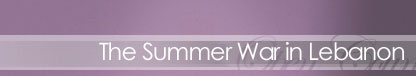 The Summer War in the Lebanon
