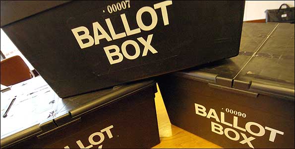 Ballot boxes