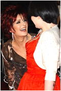 Kelly and Sharon Osbourne