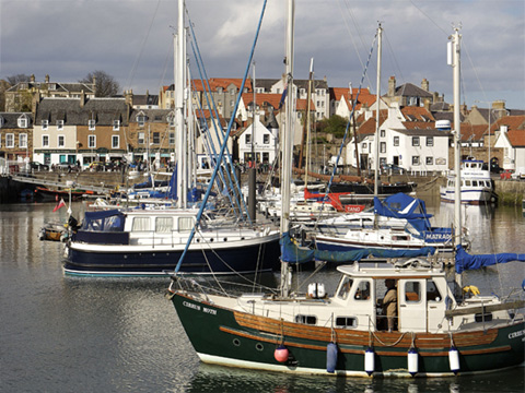 Colour view of Anstruther Harbour