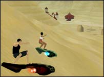 Amostra de um dos jogos da empresa There, que está encarregada da criação do software