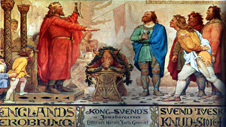 Darlun o Sweyne Forkbeard