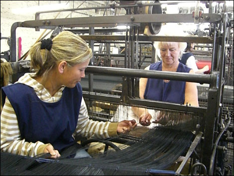 Workers at the loom