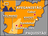 Mapa da região
