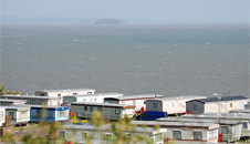 Porthkerry Caravan Park and views over the Bristol Channel