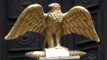 Roman eagle made from gold