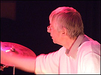 Chris Highton on drums