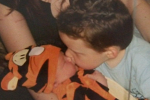 Micky’s used a teddy bear to help his 3 year old son, Connor, prepare for the arrival of his new brother.