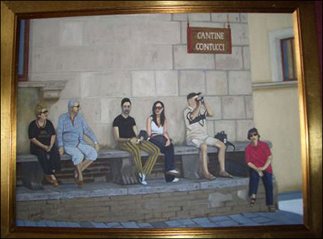 RELAXING TOURISTS