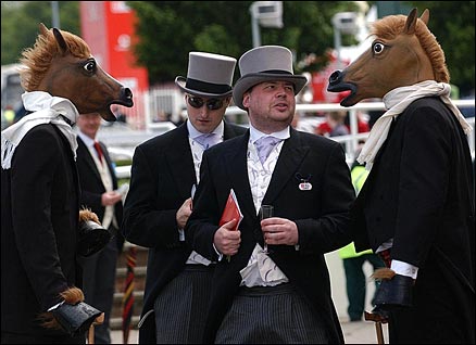 Only the best dressed can get close to the winner's circle at Epsom 