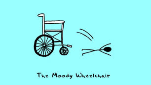 The Moody Wheelchair: a wallpaper by Andre Jordan