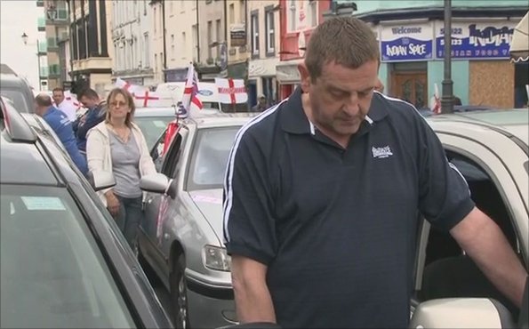 A minute's silence is observed on the taxi rank in Whitehaven