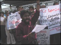 Journalsits protest