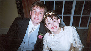 Tanni Grey-Thompson on her wedding day.