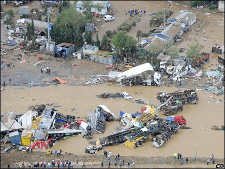 Последствия наводнений в Турции