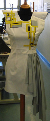 Ceramics inspired dress