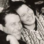 Jack & Louisa Waller in the Air Raid Shelter at Charringtons Eagle Brewery in Mile End Road, E1.