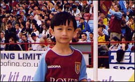 Lucien Goddard in Aston Villa kit