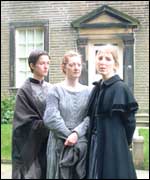 Shared Experience actors as Bronte Sisters at haworth Parsonage