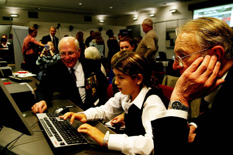 The launch of the WW2 People's War website at the Imperial War Museum