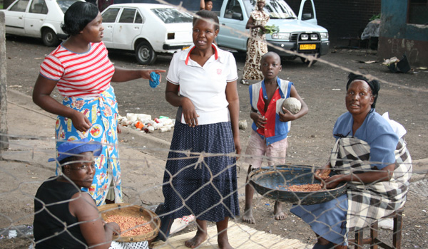 Women working in the street in Harare