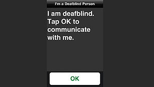 An image from the TouchTalk iPhone app.