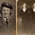 Irene Paterson (then Irene Rixon); Stanley Rixon is standing on the right in the right hand picture