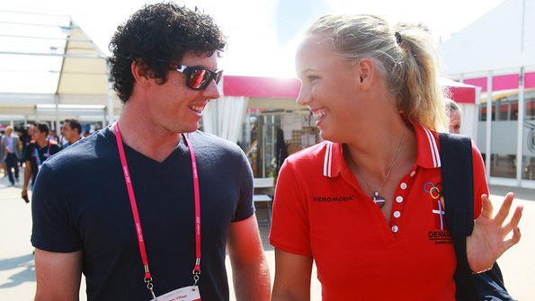 Golfer Rory McIlroy and his girlfriend Caroline Wozniacki