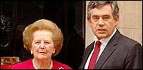 Gordon Brown and Lady Thatcher