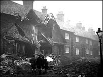 Wartime bomb damage c/o Associated Press