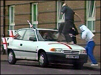 Newsnight's car is attacked in Glasgow