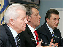 Мороз, Ющенко та Янукович