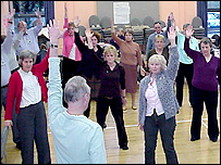 Village Agents doing T'ai Chi