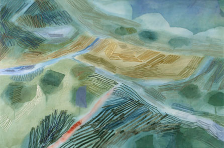 Eleri Mills, Tirlun I (Landscape I). Image courtesy of Ruthin Craft Centre. Photographer: Dewi Tannatt Lloyd