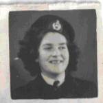 Elizabeth Hughes in WRNS uniform.