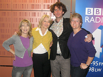 21st March 2009: L-R Wendy Salisbury, Sandra Howard, Murray Lachlan Young and Clare Balding.