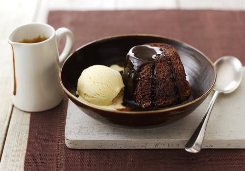 Sticky toffee pudding by James Martin.