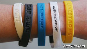 Charity wrist bands