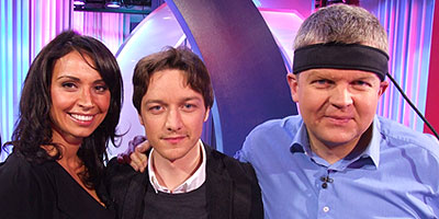 James McAvoy in the studio