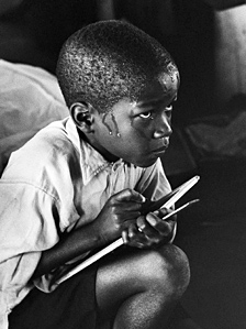 Ernest Cole's photo: Boy in School