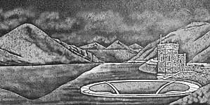 Plaque which was unveiled at Silent Valley in memory of the men who died building the dams...