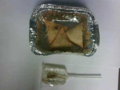 Chocolate Samosas and Scorpion Lollipop 