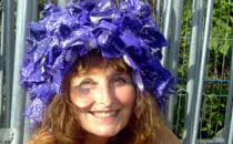 Annie Congleton and her purple hat