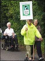 On the march - but quietly! Photo: Glennie McIntosh)